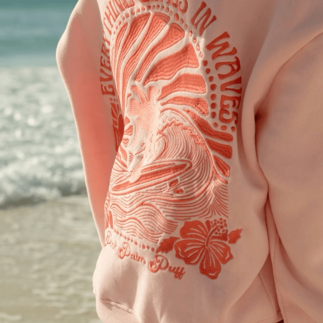 The Pink Palm Puff Hoodie: More Than Just Comfort—It’s a Lifestyle Statement