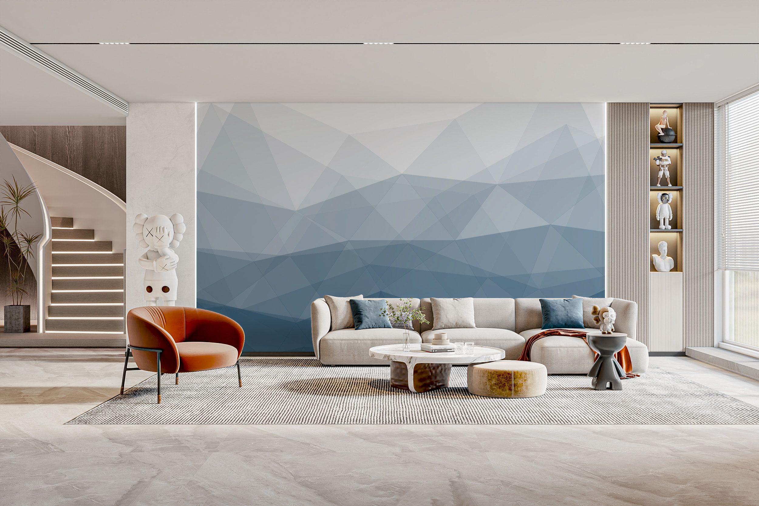 Decorate Hallways and Living Rooms with Easy Wallpaper