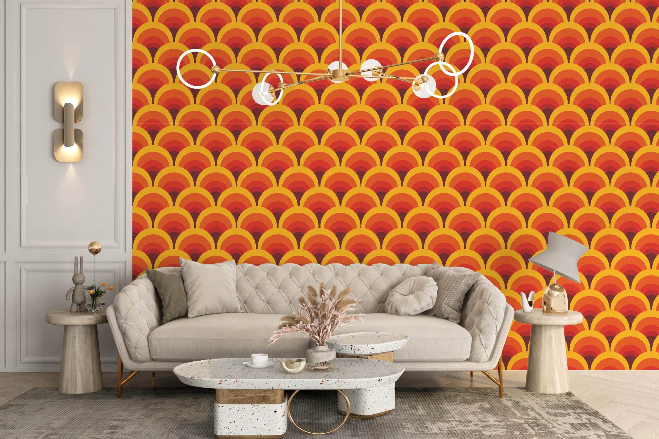 Add Structure and Style with Geometric Wallpaper in Your Home