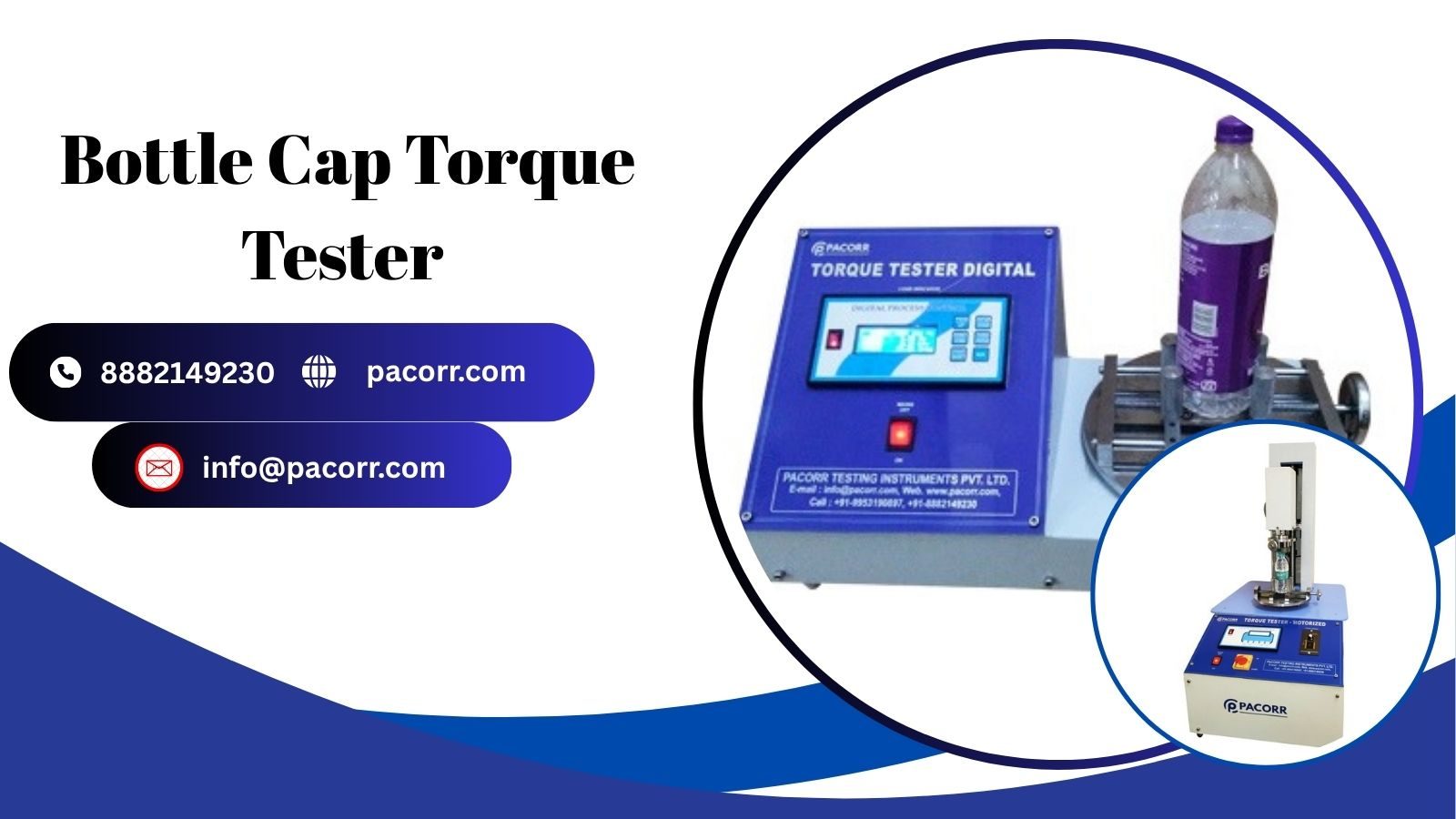 Pacorr Bottle Cap Torque Tester – Accurate Torque Testing for Secure Packaging