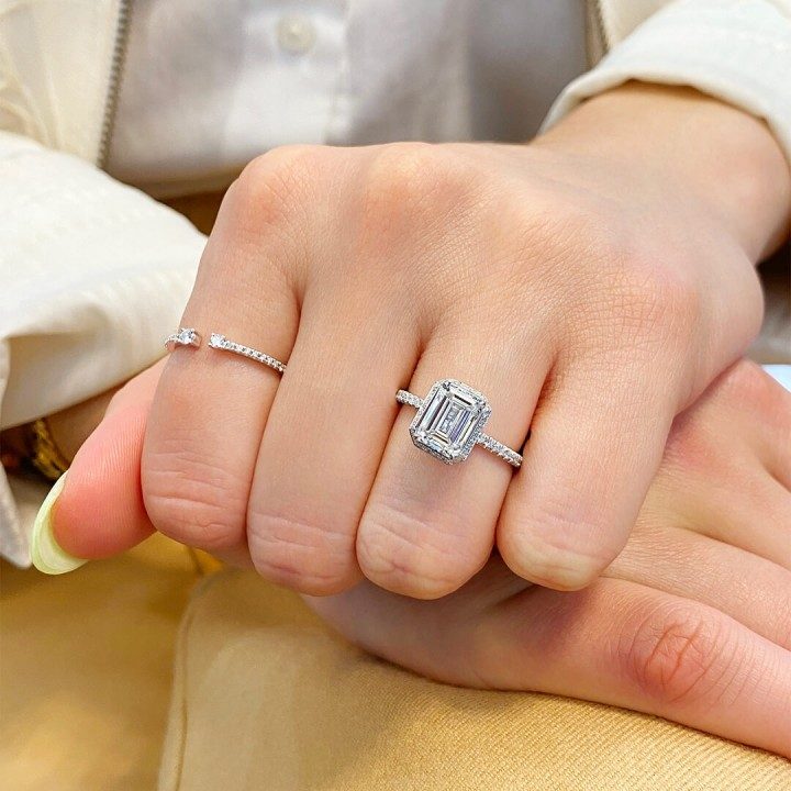 Building a bridal set around your emerald cut engagement ring