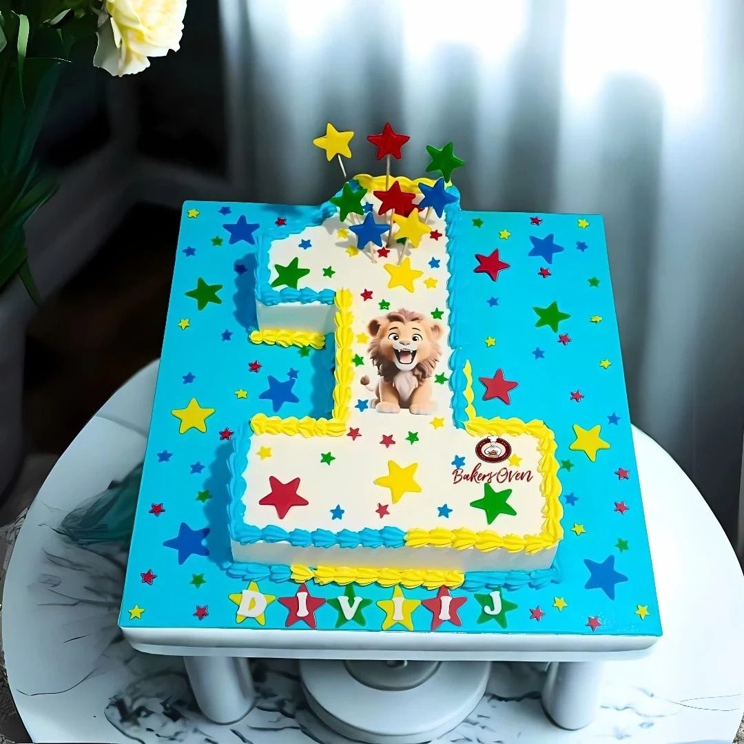 Order a Perfect Baby Boy 1st Birthday Cake Online from Bakers Oven