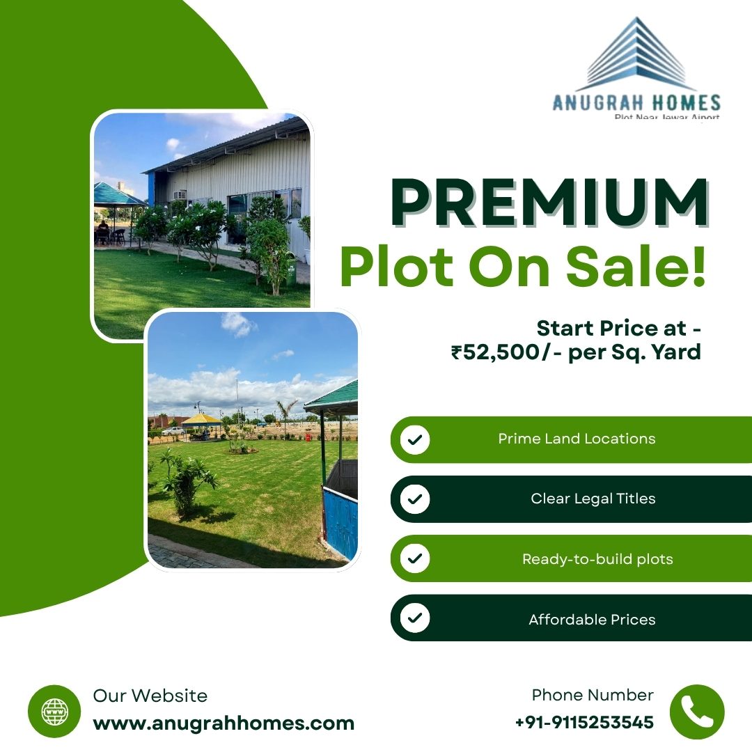 Premium Plots Near Jewar Airport – Enhance Your Investment with Authority Plots Near Jewar Airport